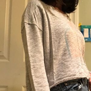 Grey sunset Crop Top from Hollister.